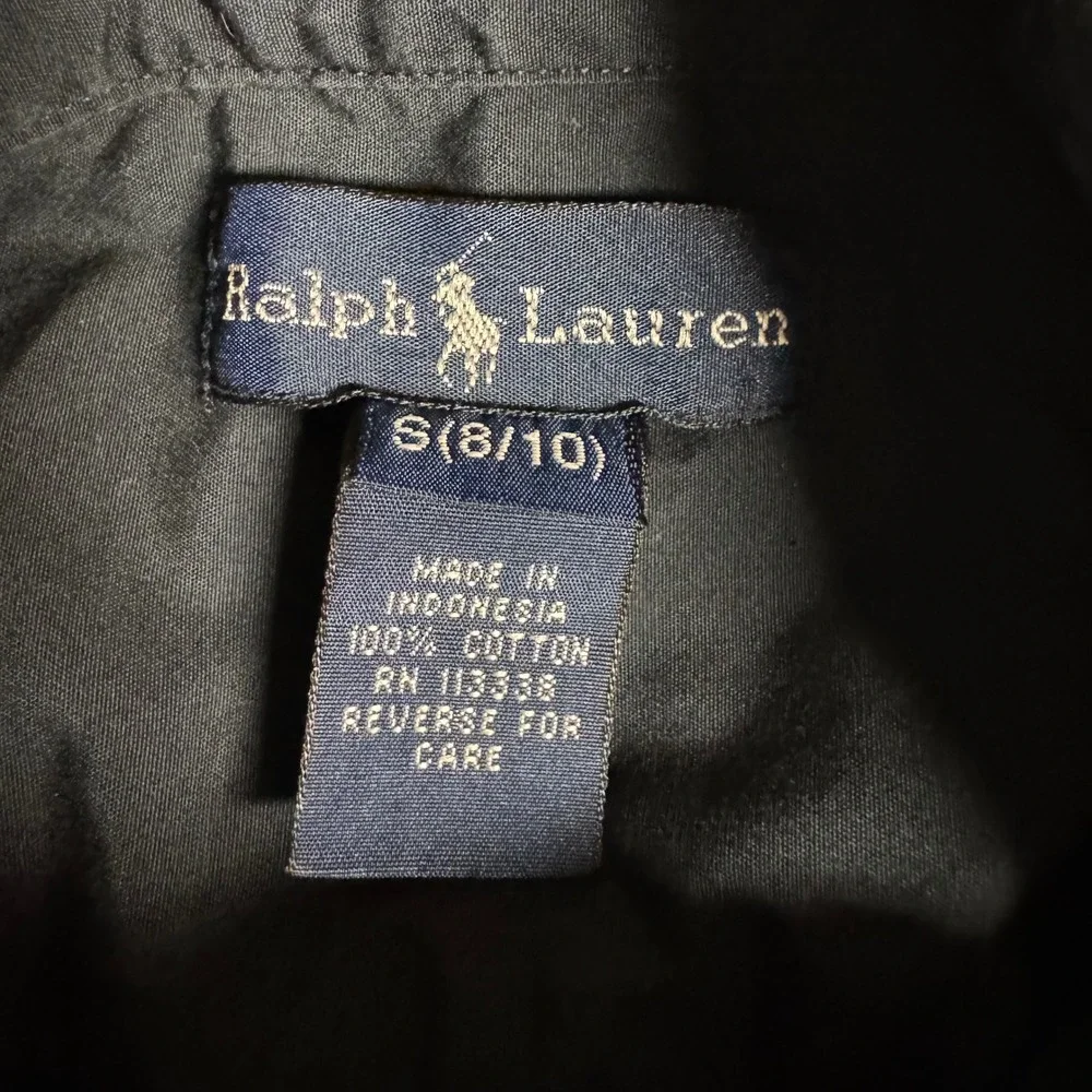 Ralph Lauren Kids Button Down Shirt Size S Blue Pony Logo‎ Cotton Top
